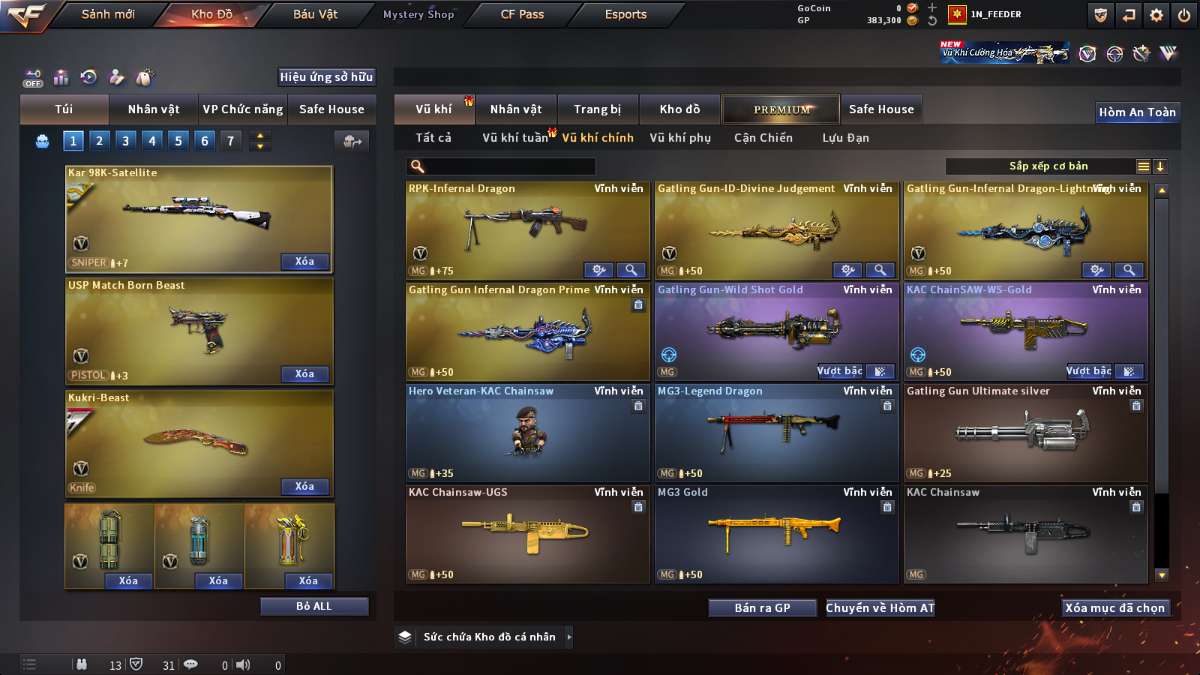 shop acc cf uy tin gia re